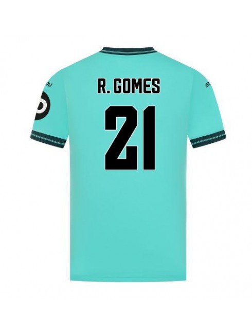Muži Futbalové oblečenie Wolves Rodrigo Gomes #21 2025-26 Krátky Rukáv - Preč Muži Futbalové oblečenie Wolves Rodrigo Gomes #21 2025-26 Krátky Rukáv - Preč